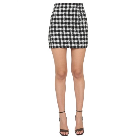 alessandra rich mini vichy skirt