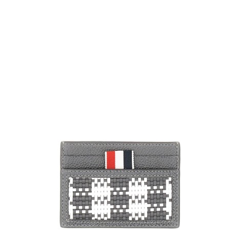 thom browne woven leather card case