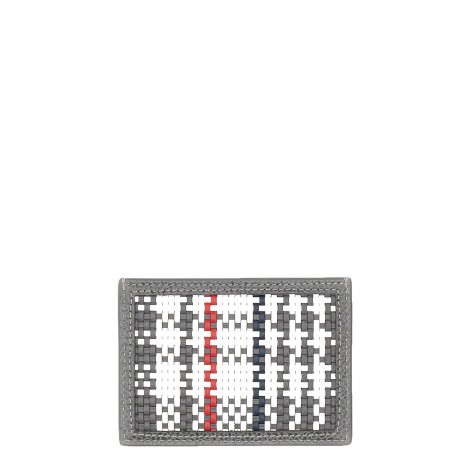 thom browne woven leather card case