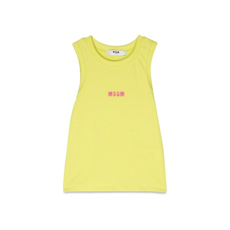 msgm ribbed tank top