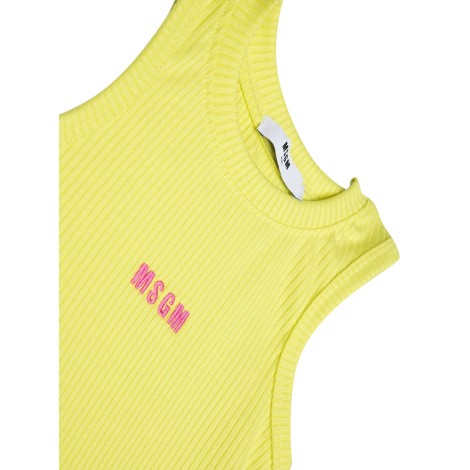 msgm ribbed tank top