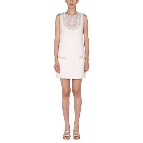 elisabetta franchi dress with pearl details