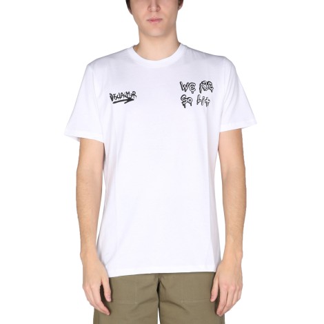 disclaimer t-shirt with logo print