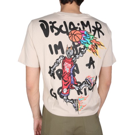 disclaimer t-shirt with logo print