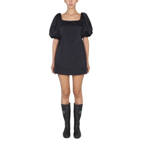 patou mini dress with balloon sleeves