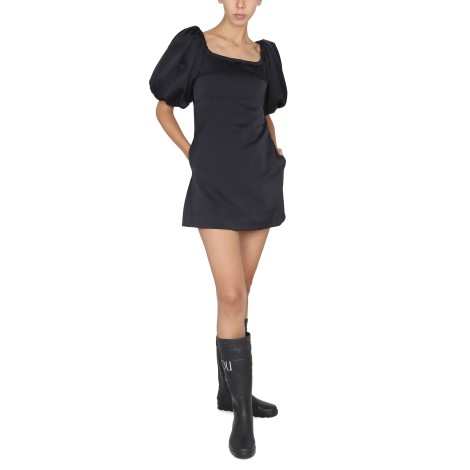 patou mini dress with balloon sleeves