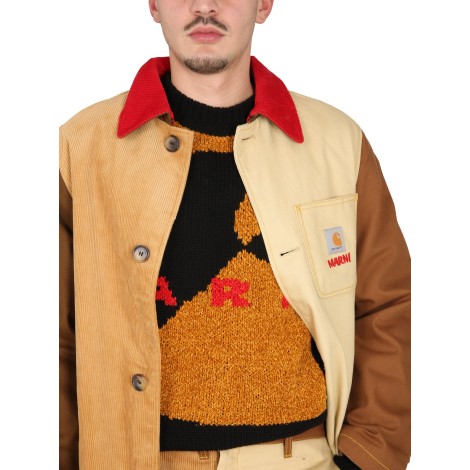 marni x carhartt wip wool and silk sweater