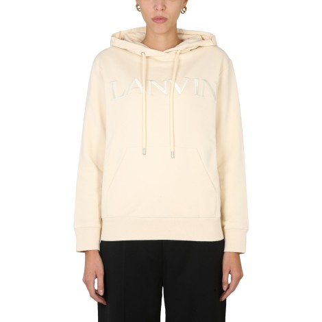 lanvin sweatshirt with logo embroidery