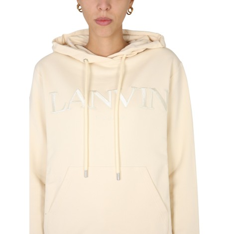 lanvin sweatshirt with logo embroidery