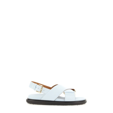 marni crossed fussbett sandal