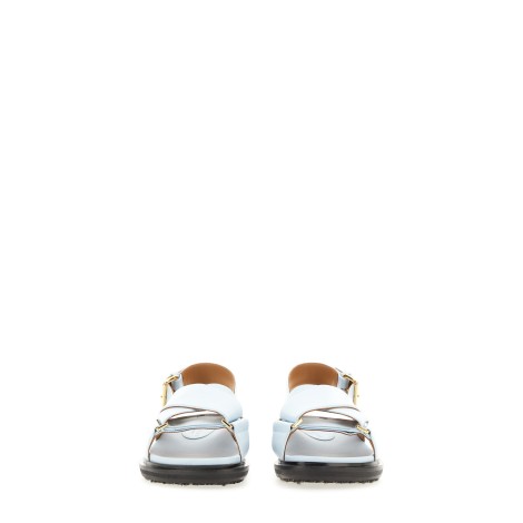 marni crossed fussbett sandal