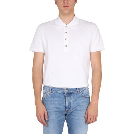 balmain cotton polo