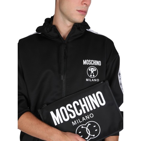 moschino sweatshirt with logo