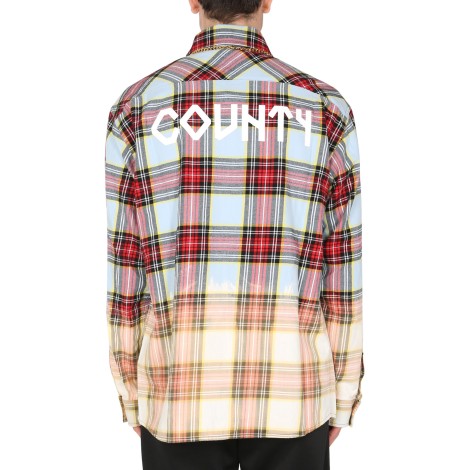 marcelo burlon county of milan shirt with check print