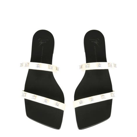 giuseppe zanotti low sandals with stones