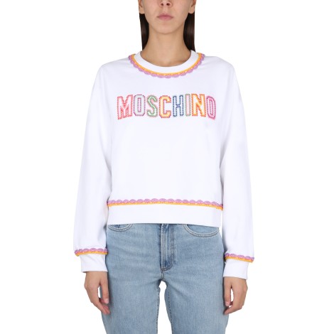 moschino crewneck sweatshirt