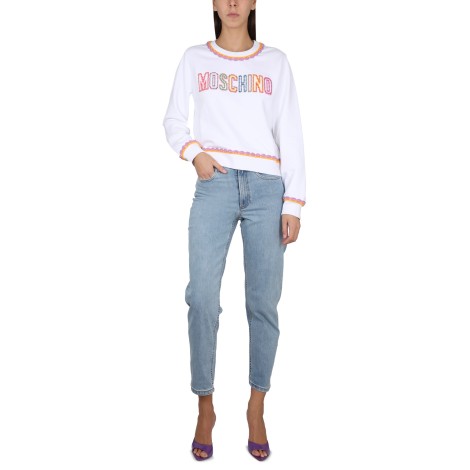 moschino crewneck sweatshirt