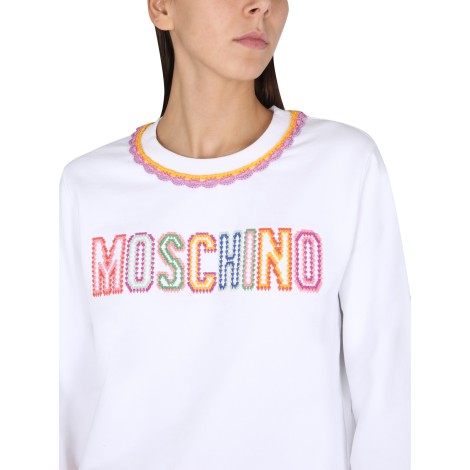 moschino crewneck sweatshirt