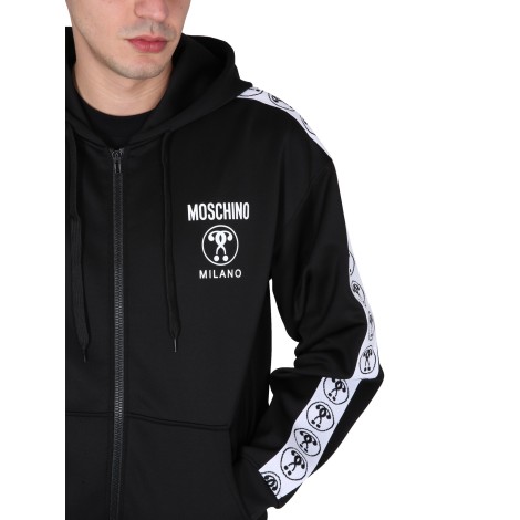 moschino sweatshirt with logo