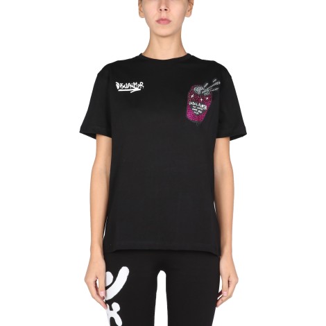 disclaimer t-shirt with crystal logo