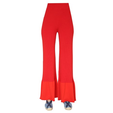 stella mccartney ribbed knit trousers