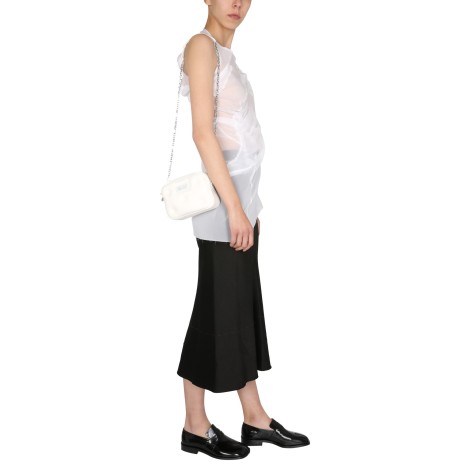 maison margiela draped muslin top