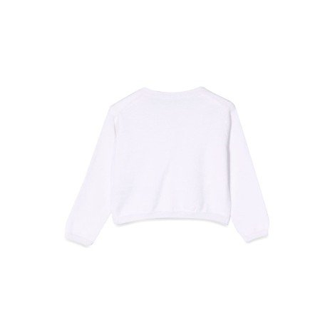 il gufo white tricot sweater