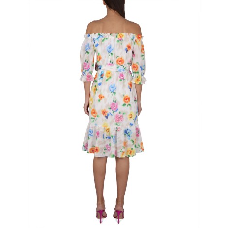 boutique moschino dress with floral pattern