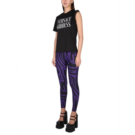 versace jellyfish orchid leggings