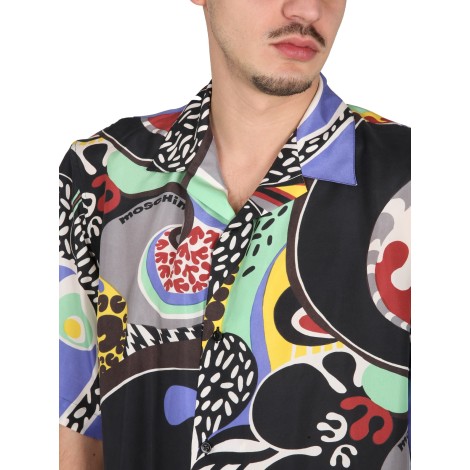 moschino psychedelic print shirt