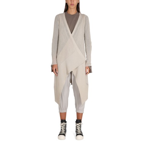 rick owens long wrap cardigan