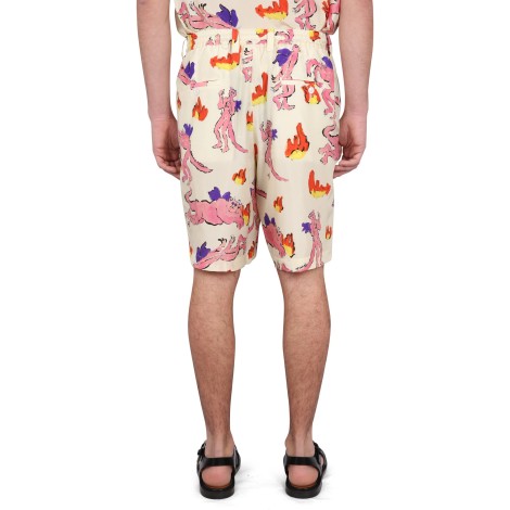 marni bermuda shorts with print