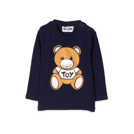 moschino t-shirt con teddy bear in cotone