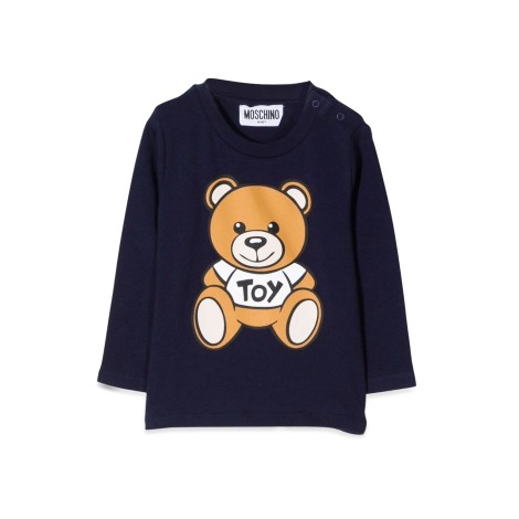 moschino t-shirt con teddy bear in cotone