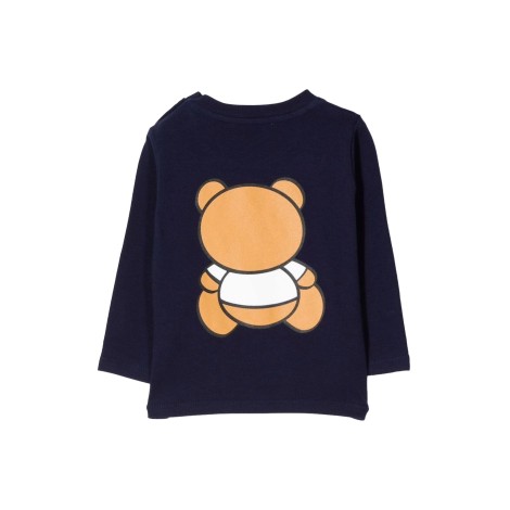 moschino t-shirt con teddy bear in cotone