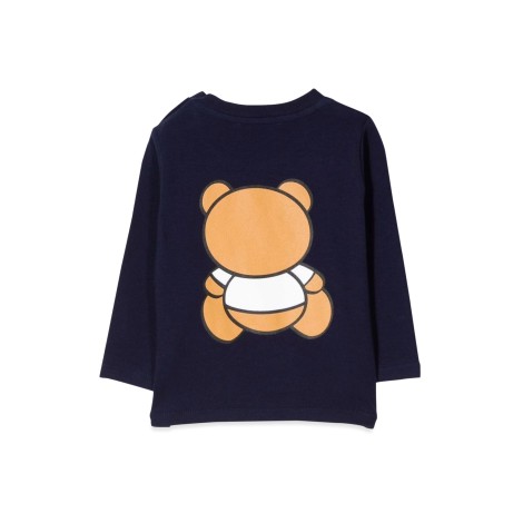 moschino t-shirt con teddy bear in cotone