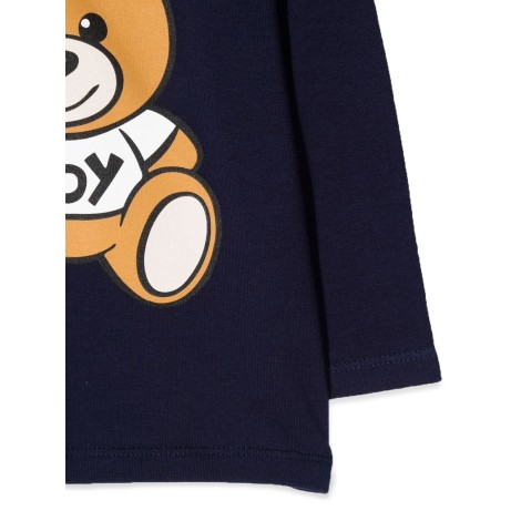 moschino t-shirt con teddy bear in cotone