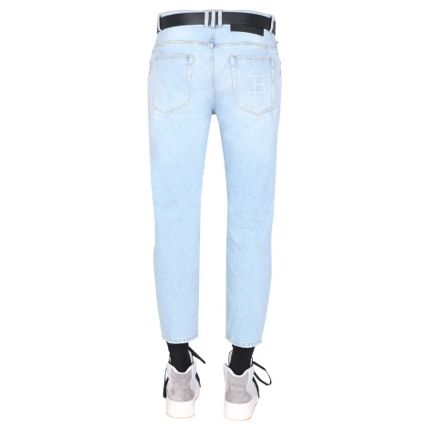 balmain jeans with logo