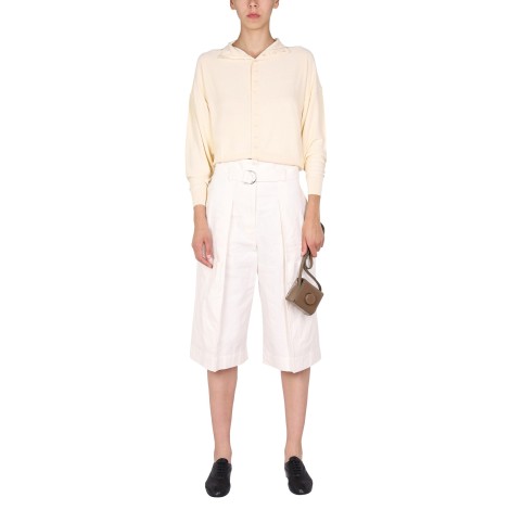 lemaire belted bermuda shorts