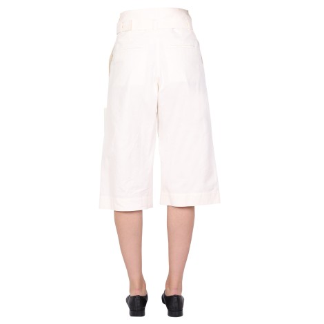 lemaire belted bermuda shorts