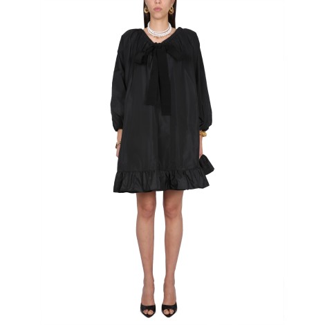 patou ruffle hem dress