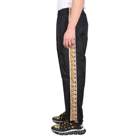 versace jogging pants with baroque print