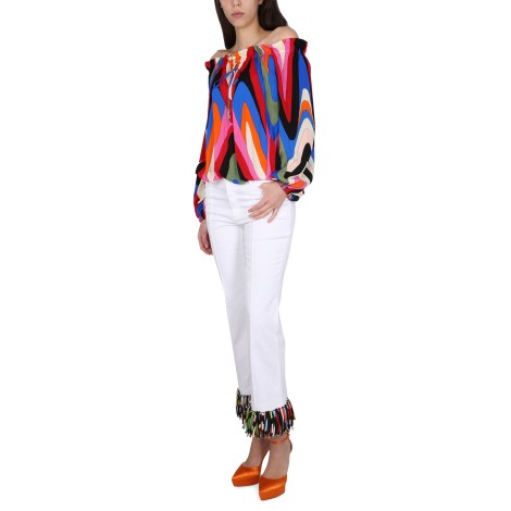 pucci blouse with print