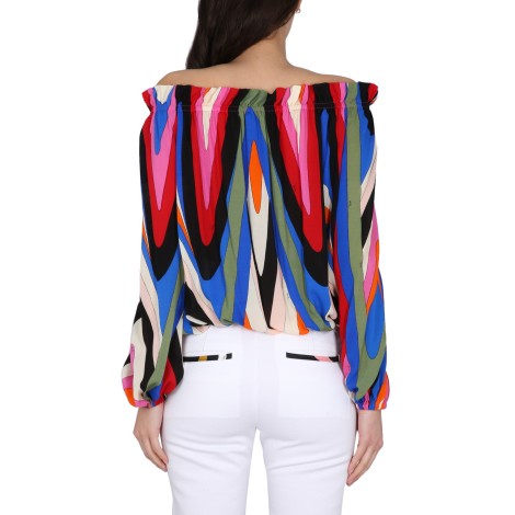 pucci blouse with print