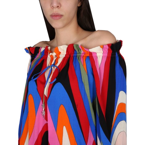 pucci blouse with print