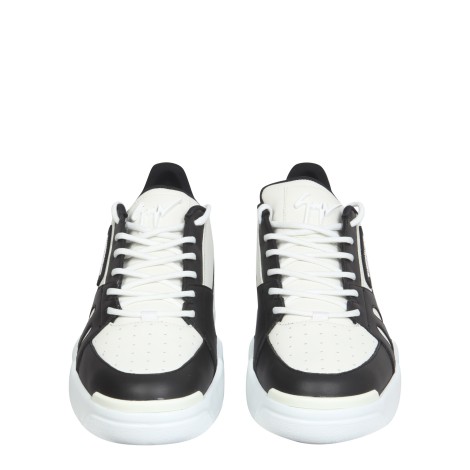 giuseppe zanotti leather talon sneakers