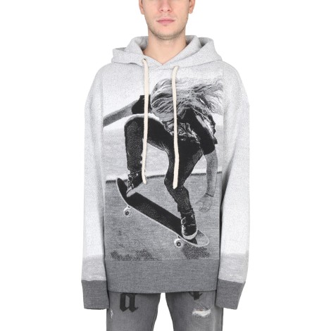 palm angels hooded shirt