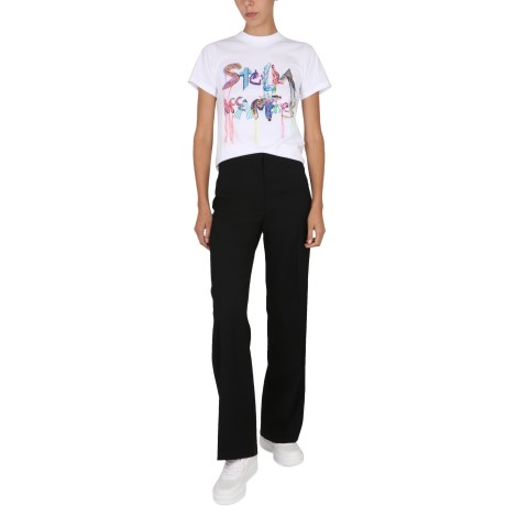 stella mccartney logo print t-shirt