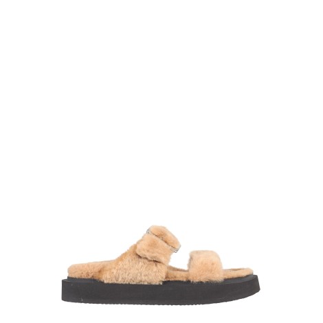 giuseppe zanotti shearling sandals