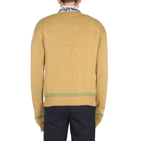 marni knit sweatshirt with logo